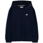Tommy Hilfiger Sudadera con cremallera 'Tonal Flag Logo Zip-thru' marino