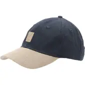 Calvin Klein Gorra 'Mixed Media Colourblock Emblem Logo' beige / marino