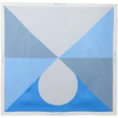 Calvin Klein Pañuelo 'Colour-blocked' azul / azul paloma / azul claro / gris claro