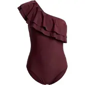 Crãs Traje de baño ' Najacras ' rojo vino