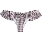 Next Braga de bikini marrón / blanco