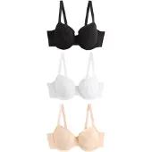 Next Sujetador beige / negro / blanco