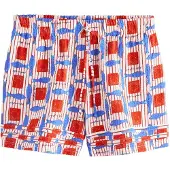 Next Pantalón azul real / rojo oscuro / blanco