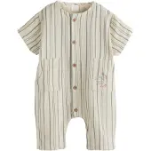 Next Pijama entero/body ecru / azul claro / marrón / verde pastel