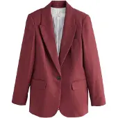 Next Blazer rojo oscuro