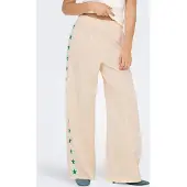ONLY Pantalón 'ONLStar' beige / verde / blanco