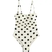 Next Bañador moldeador negro / blanco