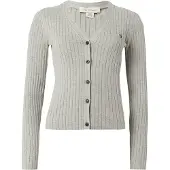 Calvin Klein Jeans Cárdigan 'Monogram' gris moteado