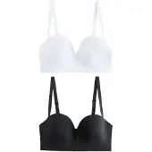 Next Sujetador negro / blanco