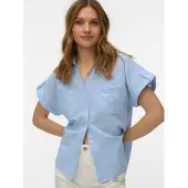 Vero Moda Blusa 'VMThilde' azul claro / blanco