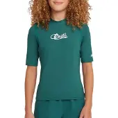 O'Neill - Kid's Skins S/S - Lycra size 14, turquesa