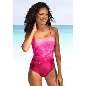 LASCANA Traje de baño naranja / fucsia / rosa claro