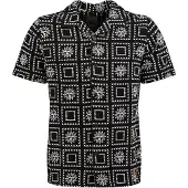 Key Largo Camisa 'KLSUN' negro / blanco