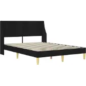 vidaXL Estructura de cama con colchón y cabecero, fabricada en poliéster ()