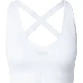 ICANIWILL Sujetador deportivo gris claro / blanco