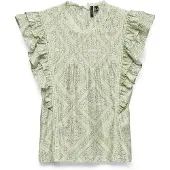 Vero Moda Blusa 'VMBLISS' oliva / verde pastel / offwhite