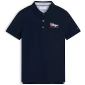 Tommy Hilfiger Camiseta 'Regular Fit Graphic Embroidery' navy / rojo / blanco