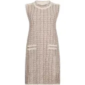Liu Jo Vestido de tubo crema / arena