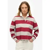 Superdry Polo De Manga Larga Athletic Essential Stripe Rugby