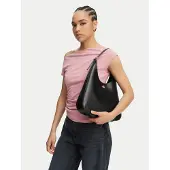 Calvin Klein Bolso de hombro 'Monogram Plaque Shoulder' negro