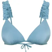 LASCANA Top de bikini azul claro