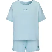 s.Oliver Pijama de pantalón corto navy / azul claro