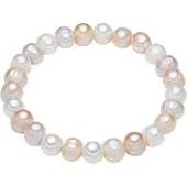 Lulu & Jane Pulsera blanco / blanco perla
