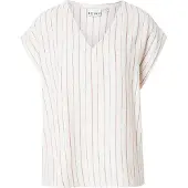 Ichi Blusa 'IHLINNO' ecru / azul oscuro / marrón claro