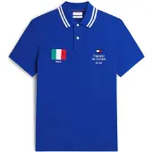 Tommy Hilfiger Camiseta 'STANDARD COUNTRY ITALY' azul real / verde / rojo / blanco