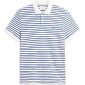 Tommy Hilfiger Camiseta 'Regular Fit Fluid' azul real / blanco
