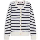 Tommy Hilfiger Cárdigan 'Fine' beige claro / navy