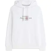 Tommy Hilfiger Sudadera borgoña / negro / blanco