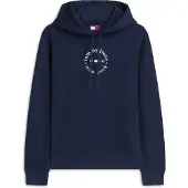 Tommy Hilfiger Sudadera 'Logo Drawstring' navy / rojo / blanco