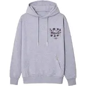 Pas De Monaco Sudadera 'WILDFLOWER' gris / negro