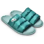 Nuvola. Zapatillas de casa 'Zueco Spring' esmeralda
