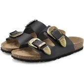French Connection Zapatos abiertos oro / negro