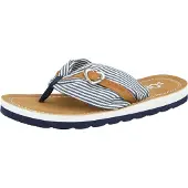 s.Oliver Sandalias de dedo navy / caramelo / blanco