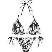 French Connection Bikini negro / blanco
