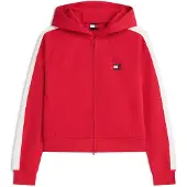 Tommy Hilfiger Sudadera con cremallera rojo / blanco