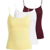STUDIO SELECT Top 'Lena' amarillo / borgoña / blanco