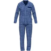 Götzburg Pijama largo azul / navy / blanco