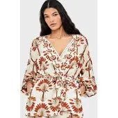 Gisela Kimono naranja / offwhite