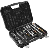 Neo Tools Juego de llaves de vaso 1/4'' 1/2'' 73 piezas