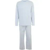 Calvin Klein Underwear Pijama largo ópalo / azul pastel
