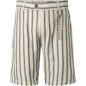 INDICODE JEANS Pantalón chino 'Monet' ecru / navy