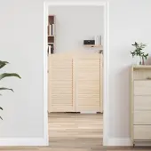 Syfax Puertas batientes 2 uds. 90 x 40 cm Madera de Pino Maciza