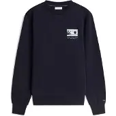 Tommy Hilfiger Sudadera 'Logo Graphic French' navy / blanco