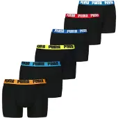 Puma Calzoncillo boxer 'Everyday' azul cielo / amarillo / naranja / negro