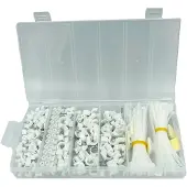 ISMA Kit de fijación de cables, 328 piezas.