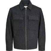 Jack & Jones Premium Chaqueta de entretiempo 'JPRBLURUSSEL' gris moteado